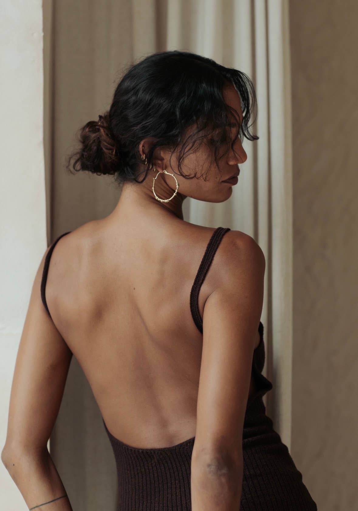 Ruhani Hoops - Brass 