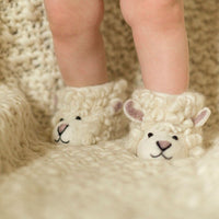 hand made felt sheep kids slippers