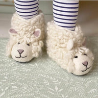 hand made felt sheep kids slippers