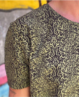 men's psychedelic print cotton maal t-shirt 