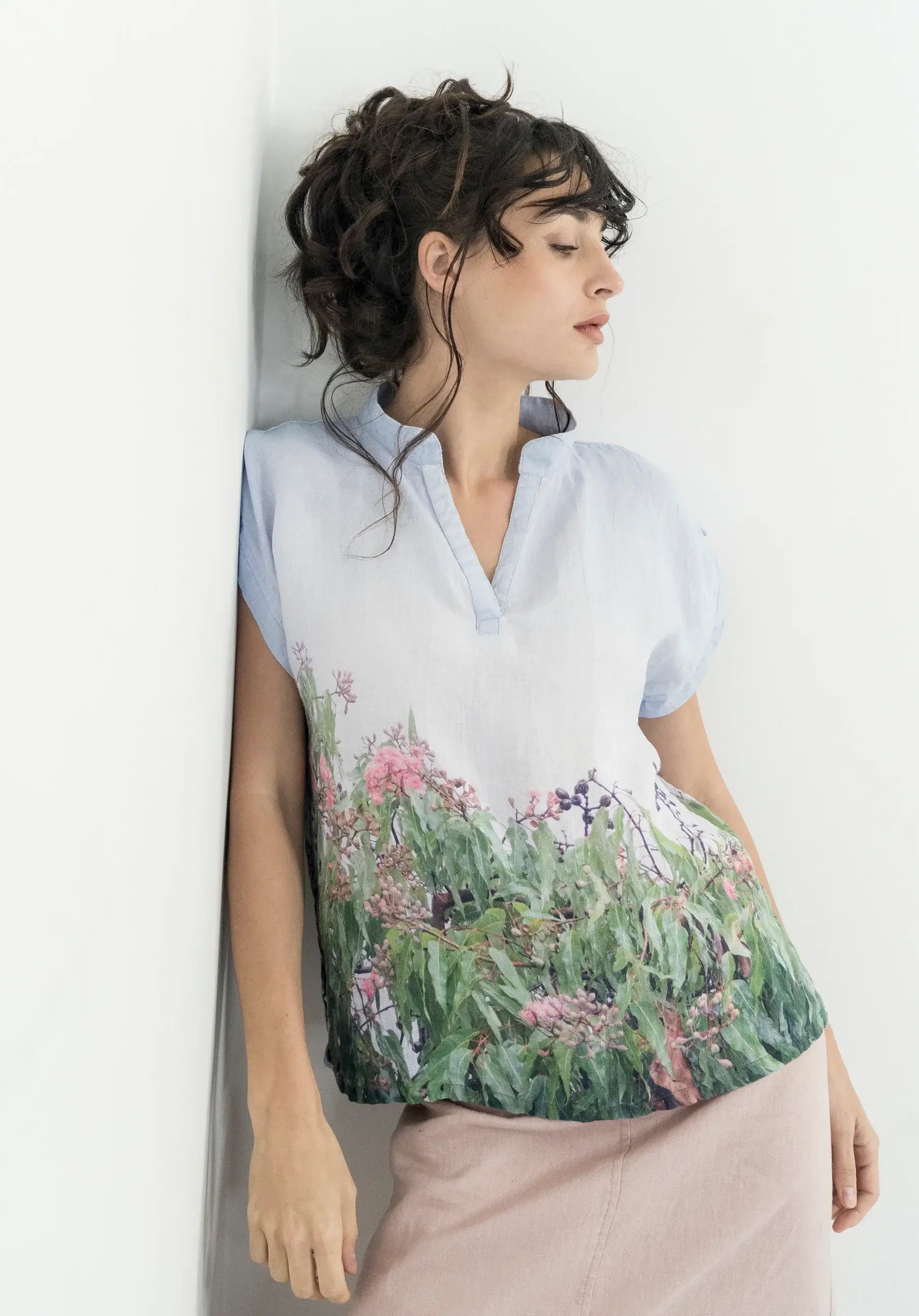 Harriet Jane Hemp Tee Strawberry Gum