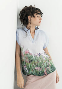 Harriet Jane Hemp Tee Strawberry Gum