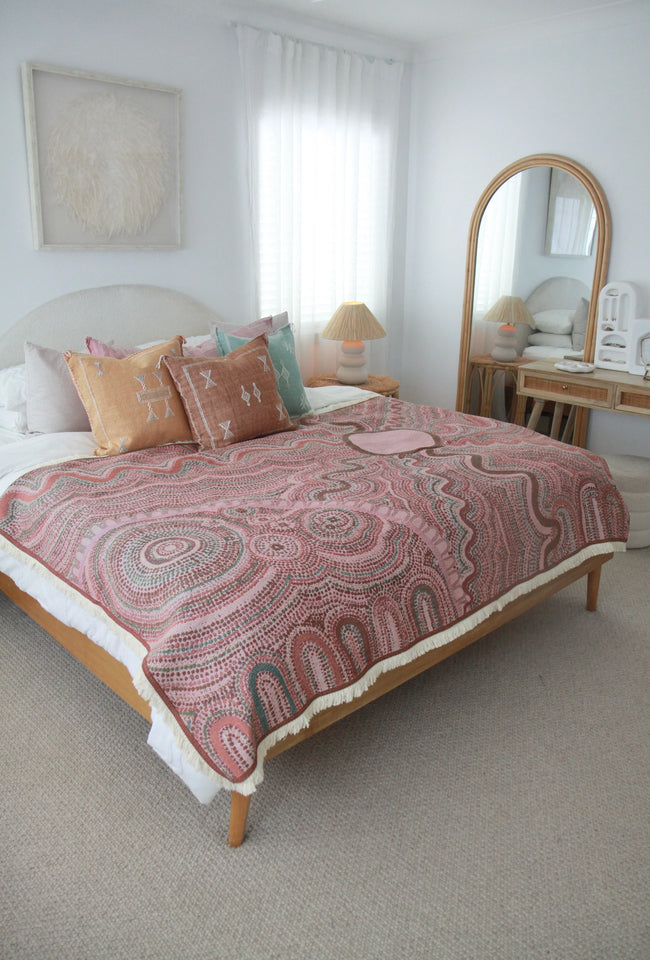 Sun Codes Indigenous Art Throw Rug