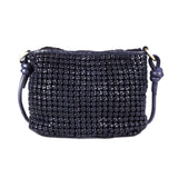 tallow ladies leather woven shoulder bag