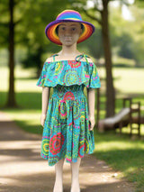 kids ruffle cotton dress tantrika australia