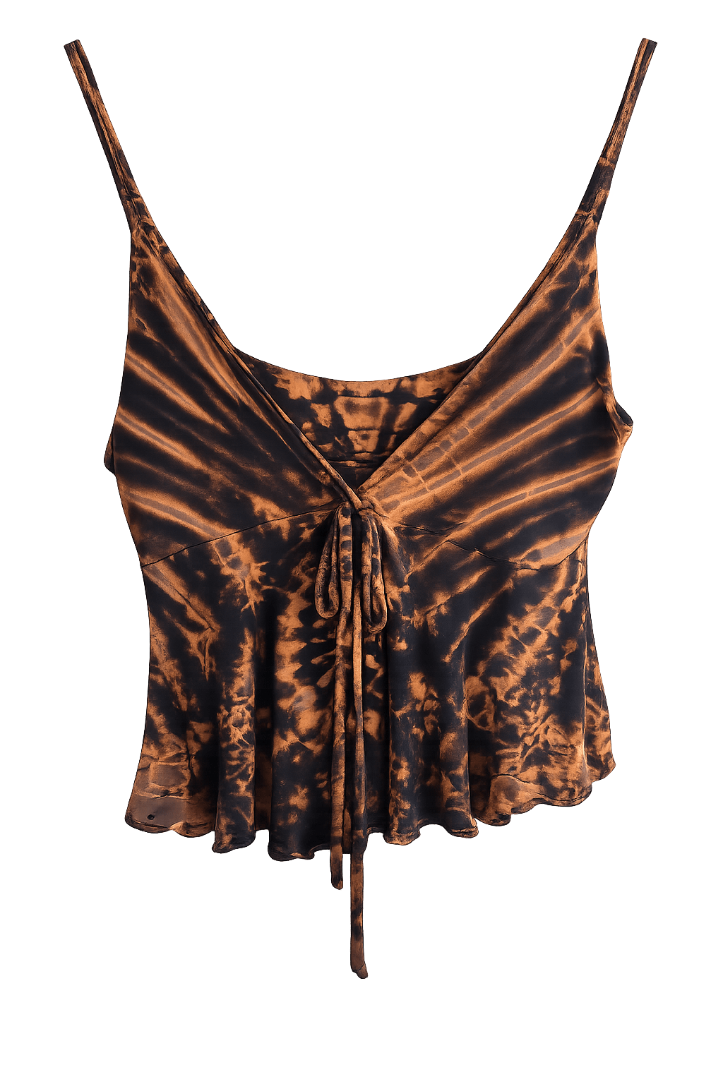 Tie-dye tank top on a black background