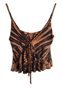 Tie-dye tank top on a black background