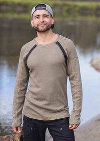 xander cotton/bamboo waffle mens long sleeve