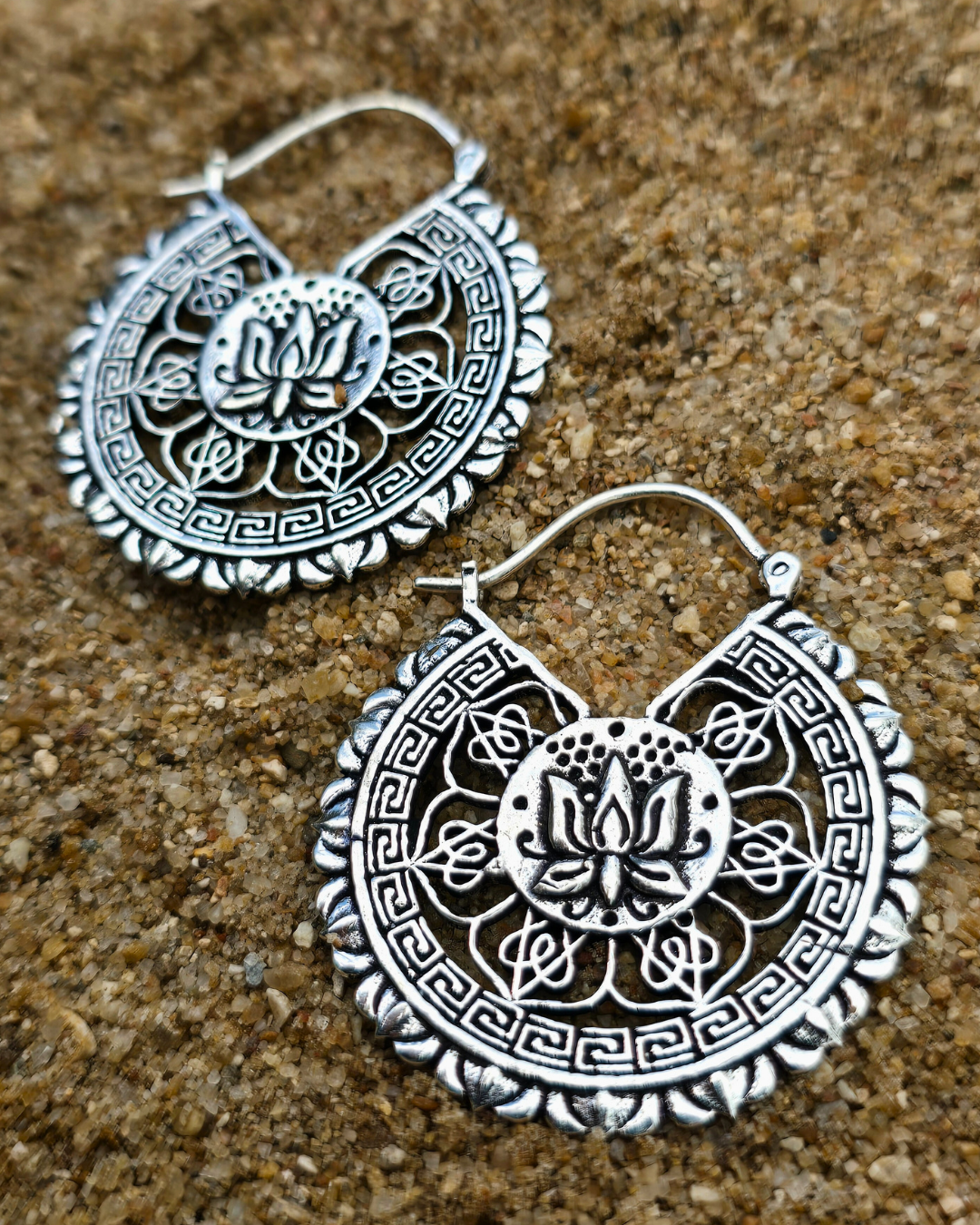 yemaya lotus silver earrings tantrika jewellery sustainable fashion australia
