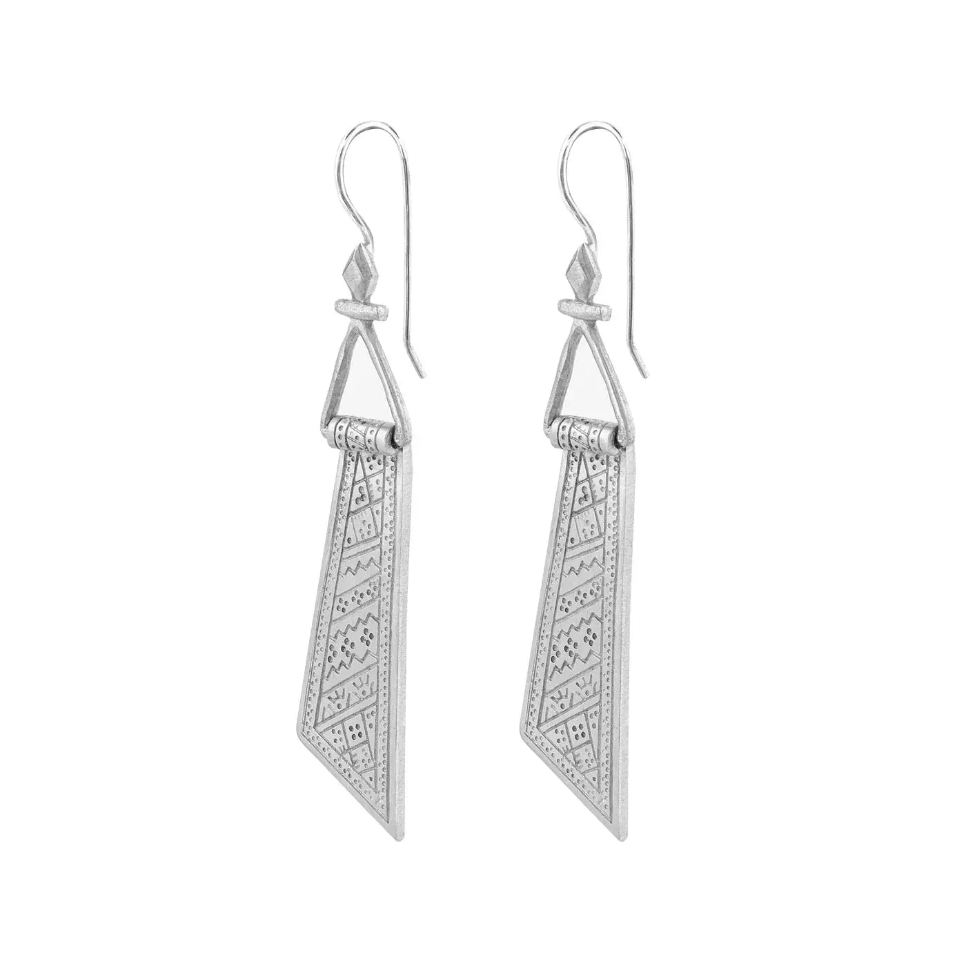 Zahi Earrings White or Brass