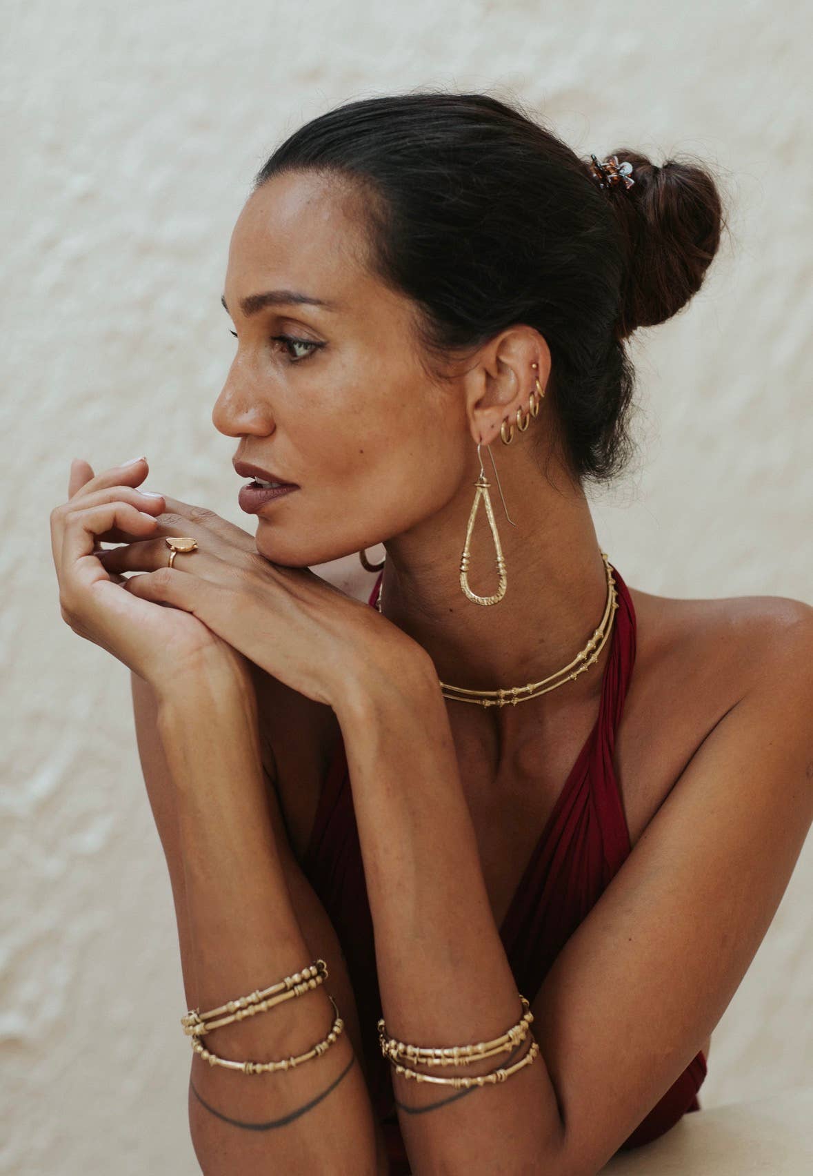 Zuri earrings - Brass