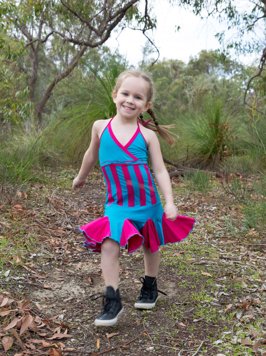 Tantrika Stripe RaRa Dress - Tantrika Clothing