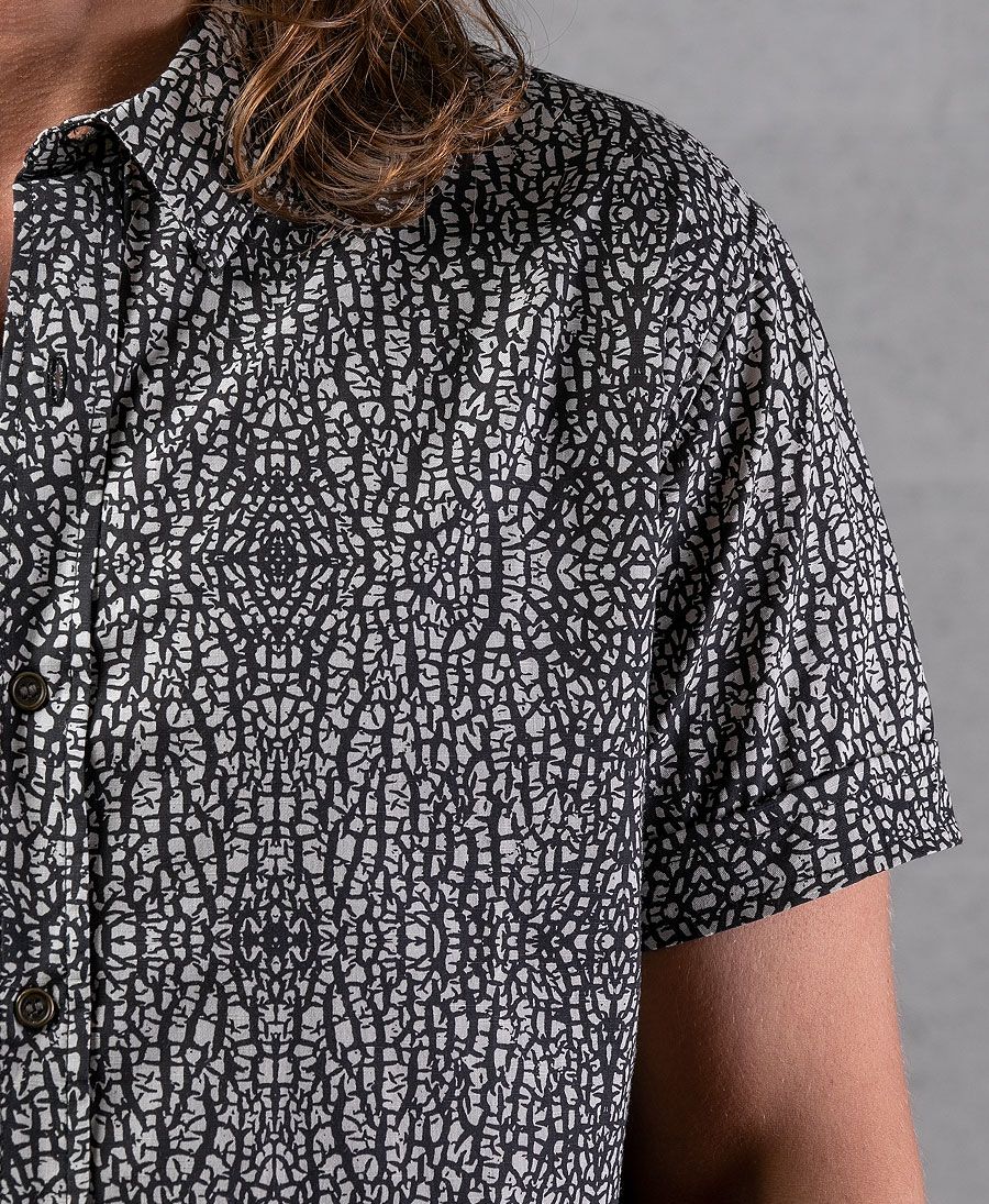 sol melon button up 
