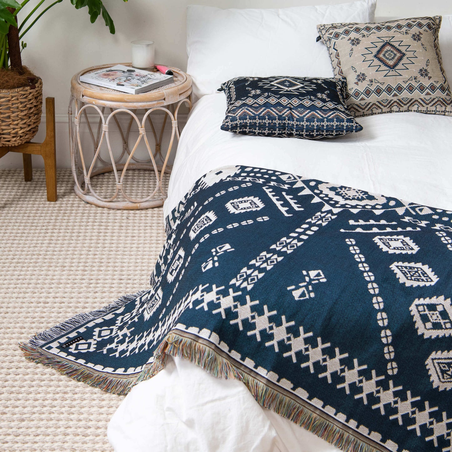 blue moon picnic throw