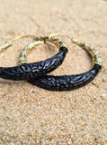 bonita horn earrings