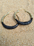 bonita horn earrings