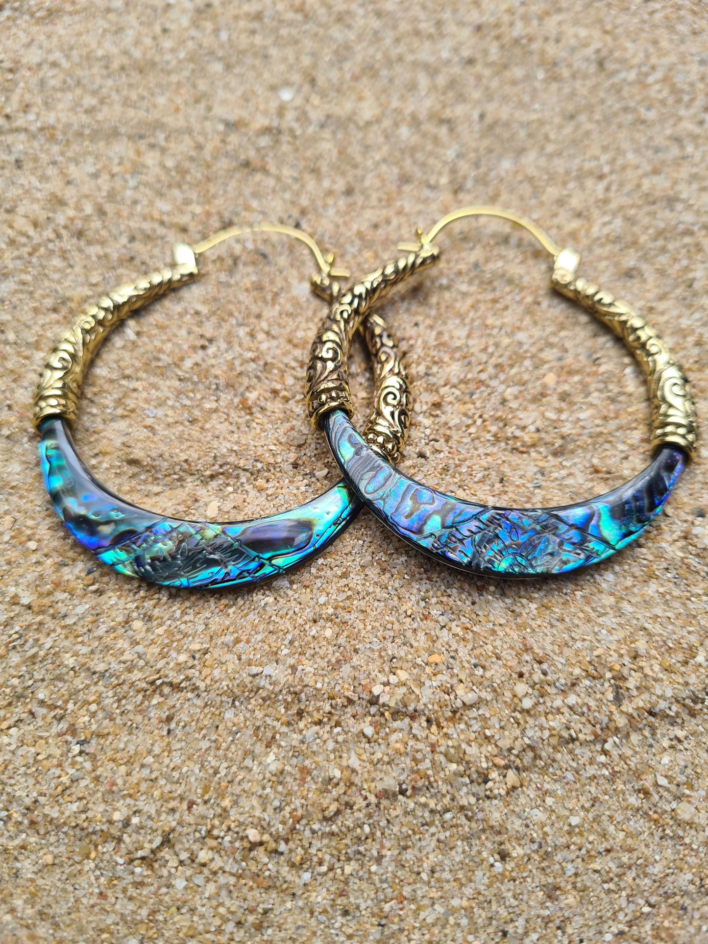 bonita paua shell earrings tantrika australia