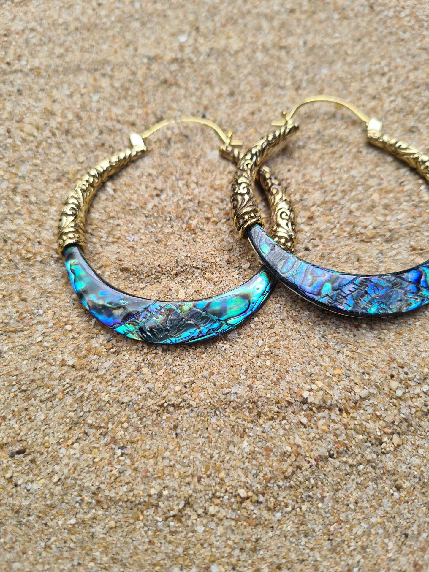 bonita paua shell earrings tantrika australia