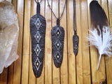 Tantrika Clothing Chakana Buffalo Horn Feather Necklace