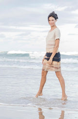 Harriet Jane linen natural fibre knee length dress
