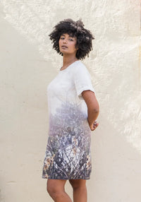 harriet jane maple seed linen shift dress