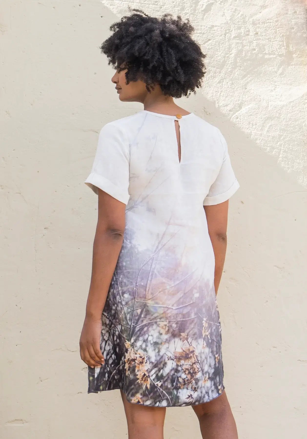 harriet jane maple seed linen shift dress
