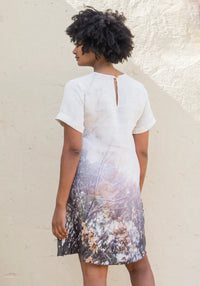 harriet jane maple seed linen shift dress
