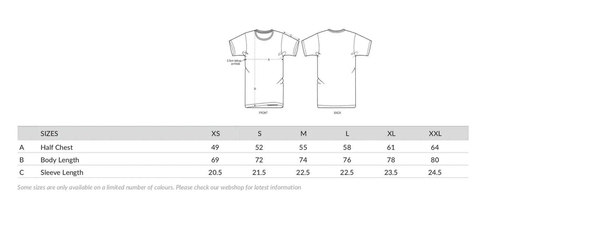 izwoz sol renewal tshirt size chart