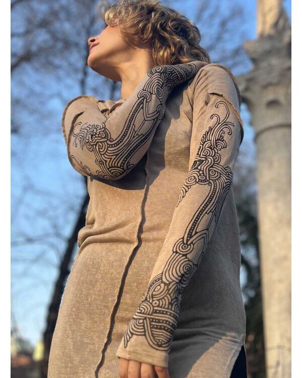 Plazmalab Keren Tribal Print Dress