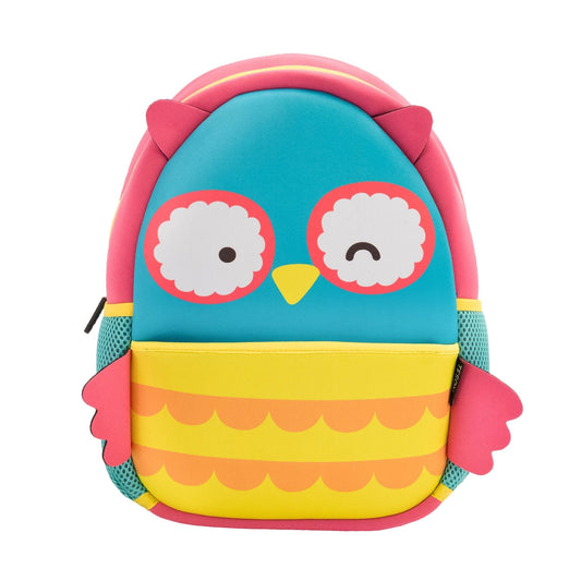 Little kids childrens backpack pack in owl design. Suitable for toddlers, daycare, prep, preschool, school and adventures. Found at Tantrika Australia.