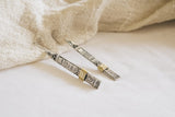Nakila Collective The Bahati Earrings in White Brass found at Tantrika Australia