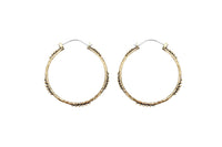 Nakila Collective Earrings Raja bangle hoops in brass, tantrika australia