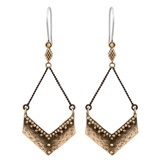 Nakila Collective Kali Taisa Earrings Brass Tantrika Australia