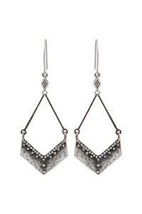 Nakila Collective Kali Taisa Earrings White Brass Tantrika Australia