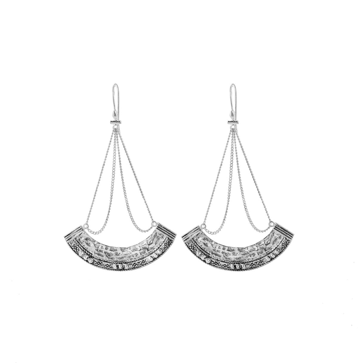 Nakila Collective Lasya Drop earrings, silver plated, found tantrika australia