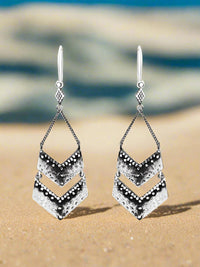 Nakila Collective Taisa Earrings in White Brass, Found at Tantrika Australia