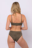 Nomads Aviva Green Bra Underwear Organic Hemp Ethical Intimates Range Back