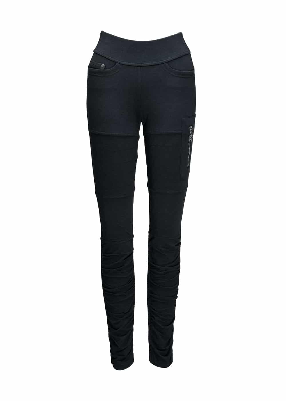 Nomads hemp wear drifter pants in black, ethical sustainable womens fashion brand made from bamboo and organic cotton, found at Tantrika Australia