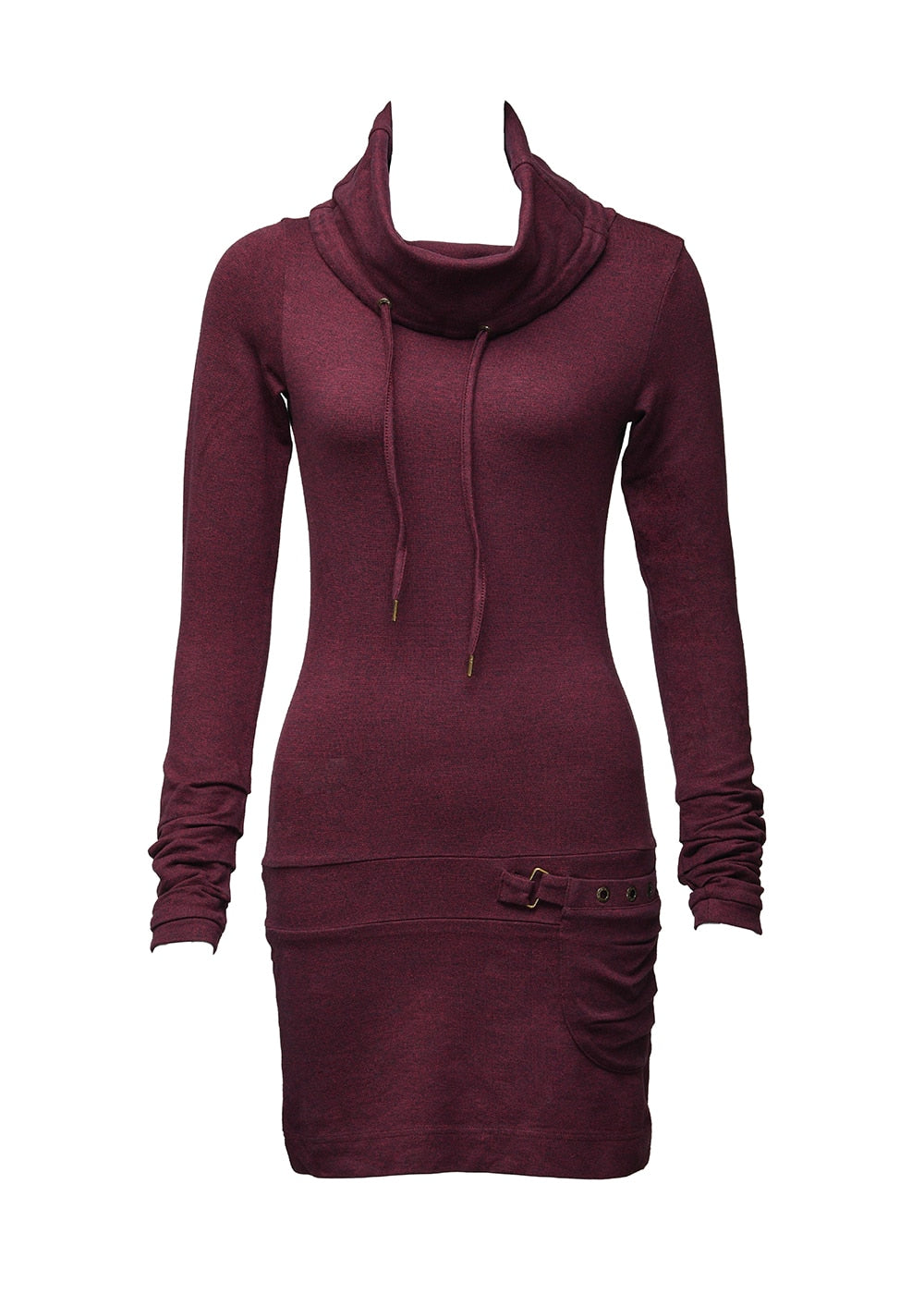 Nomads Hemp Wear, Organic cotton and hemp shrine tunic, jumper dress, womens sustainable ethical fashion brand australia, red 