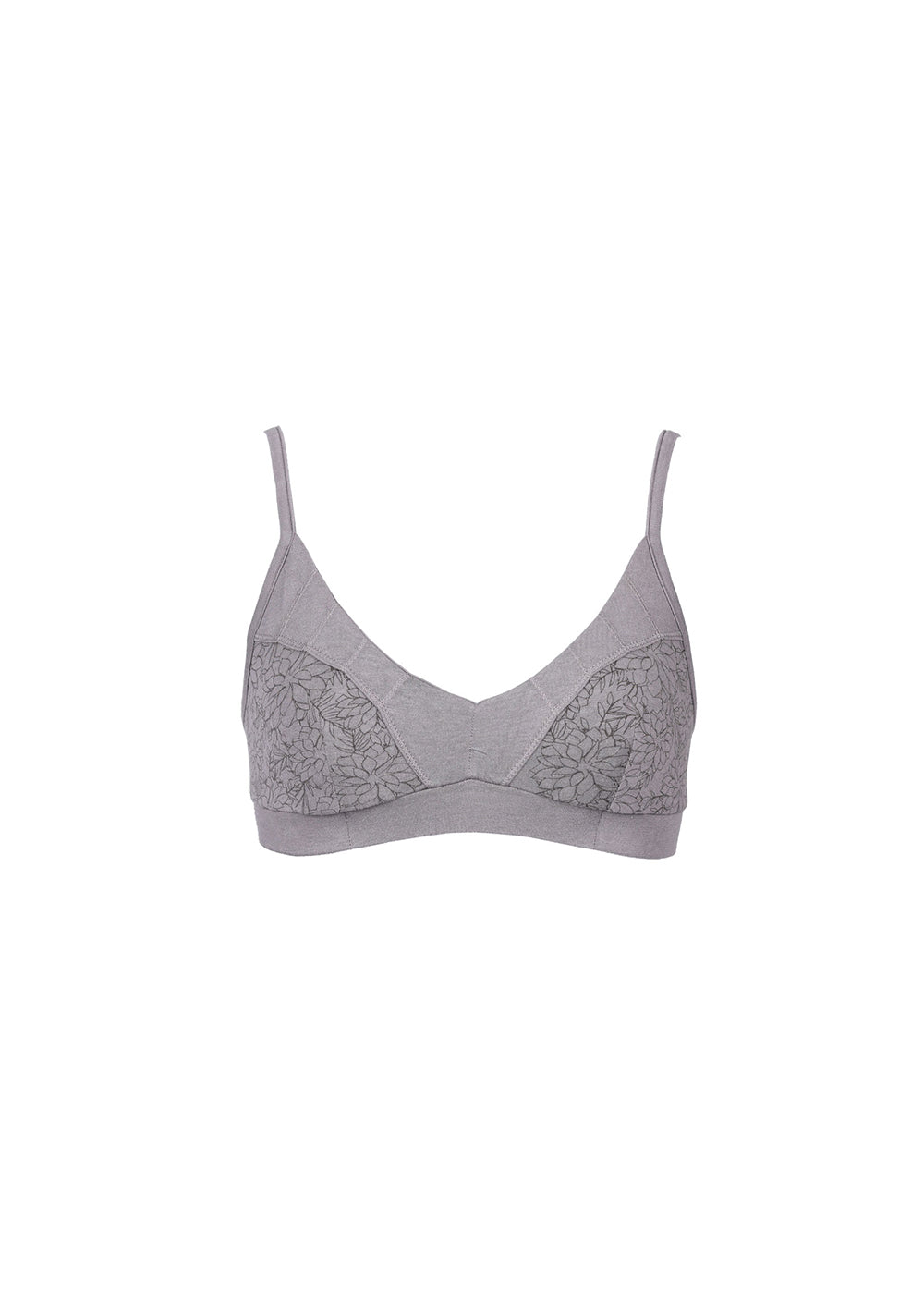 Nomads Hemp Wear Naked Bra Bamboo Tantrika Grey Dhalia