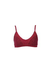 Nomads Hemp Wear Naked Bra Bamboo Tantrika Red Dhalia
