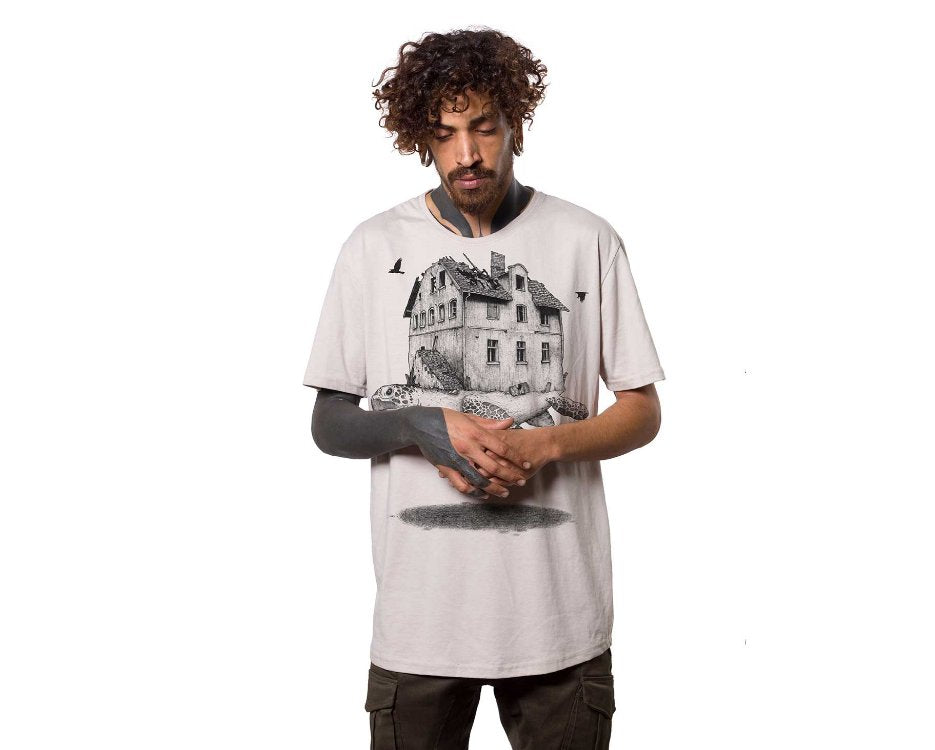 Plazmalab Home and Away Mens Tshirt, Psychedelic festival fashion, urban street wear, Tantrika Australia