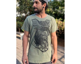 plazmalab mens red forest tshirt