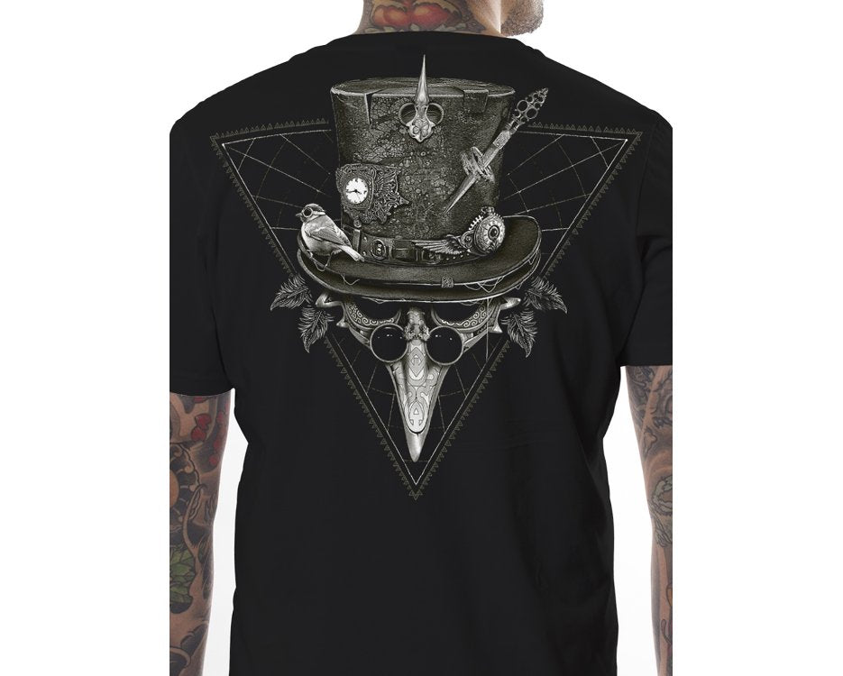 Plazmalab Mens Pirate Tee, Psychedelic Festival Fashion, Wearable Art Urban Street Wear, Tantrika Australia