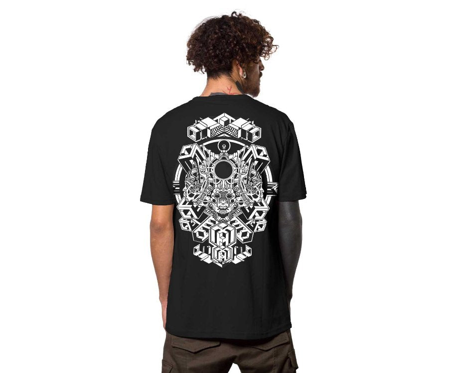 Plazmalab Trimutri Mens Tshirt, Psychedelic festival fashion, urban Street Wearable Art, Tantrika Australia