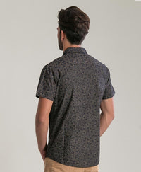 lsd molecule button up black